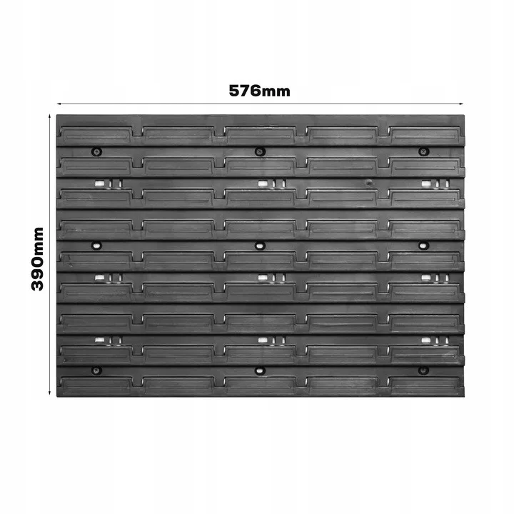Verktøytavle 231,6 x 78 cm med 46 Oppbevaringskasser - Bilde 3