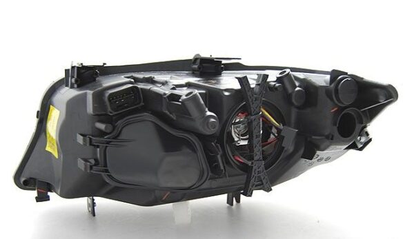 Frontlykter BMW E90/E91 03.05-11 Angel Eyes LED Blinklys Svart – bilde 5 av 5