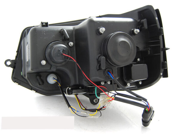 Frontlykter VW T5 2010-2015 Tube Lights DRL Svart SEQ – bilde 5 av 5