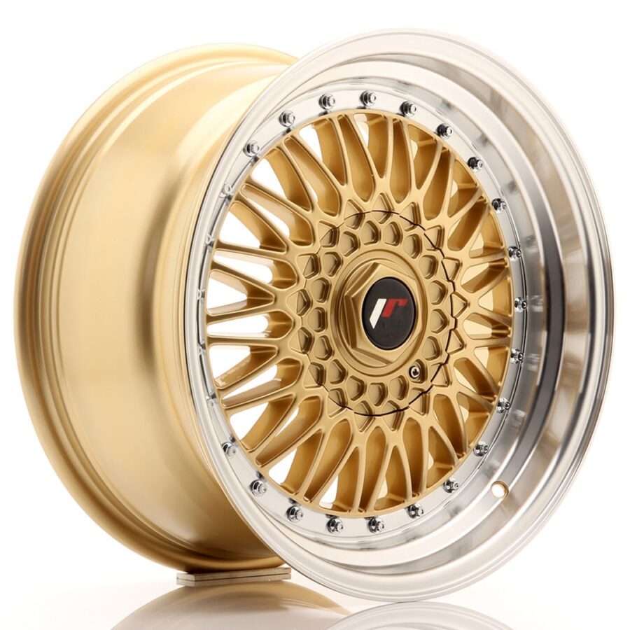 Felg Japan Racing JR9 17x8,5 ET20 5x112/120 gull med bearbeidet leppe