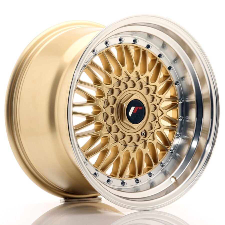 Felg Japan Racing JR9 17x10 ET20 5x112/120 gull med bearbeidet leppe