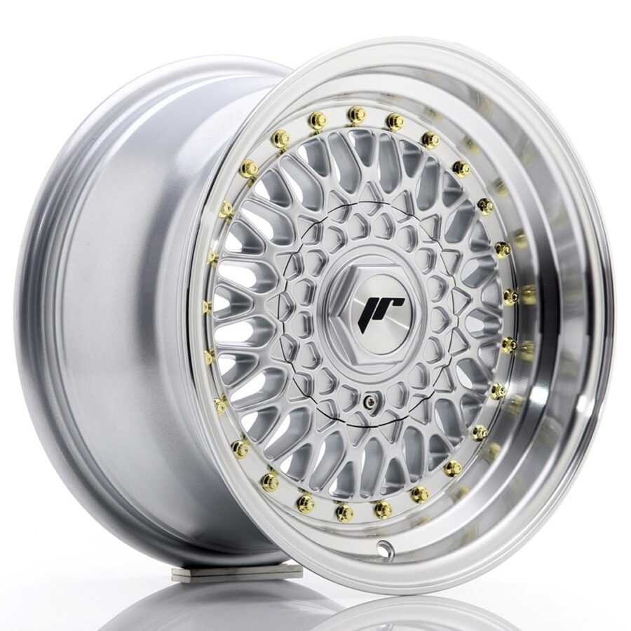 Felg Japan Racing JR9 15x8 ET20 4x100/108 sølv med bearbeidet leppe