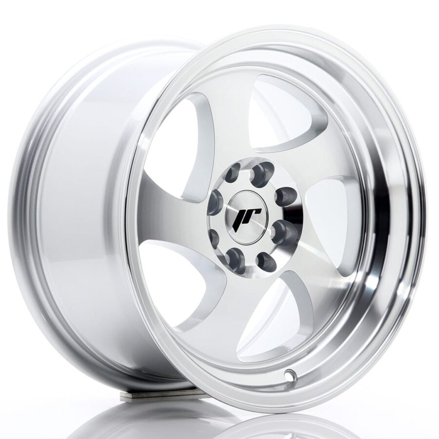Felg Japan Racing JR15 15x8 ET20 4x100/108 maskinbearbeidet sølv