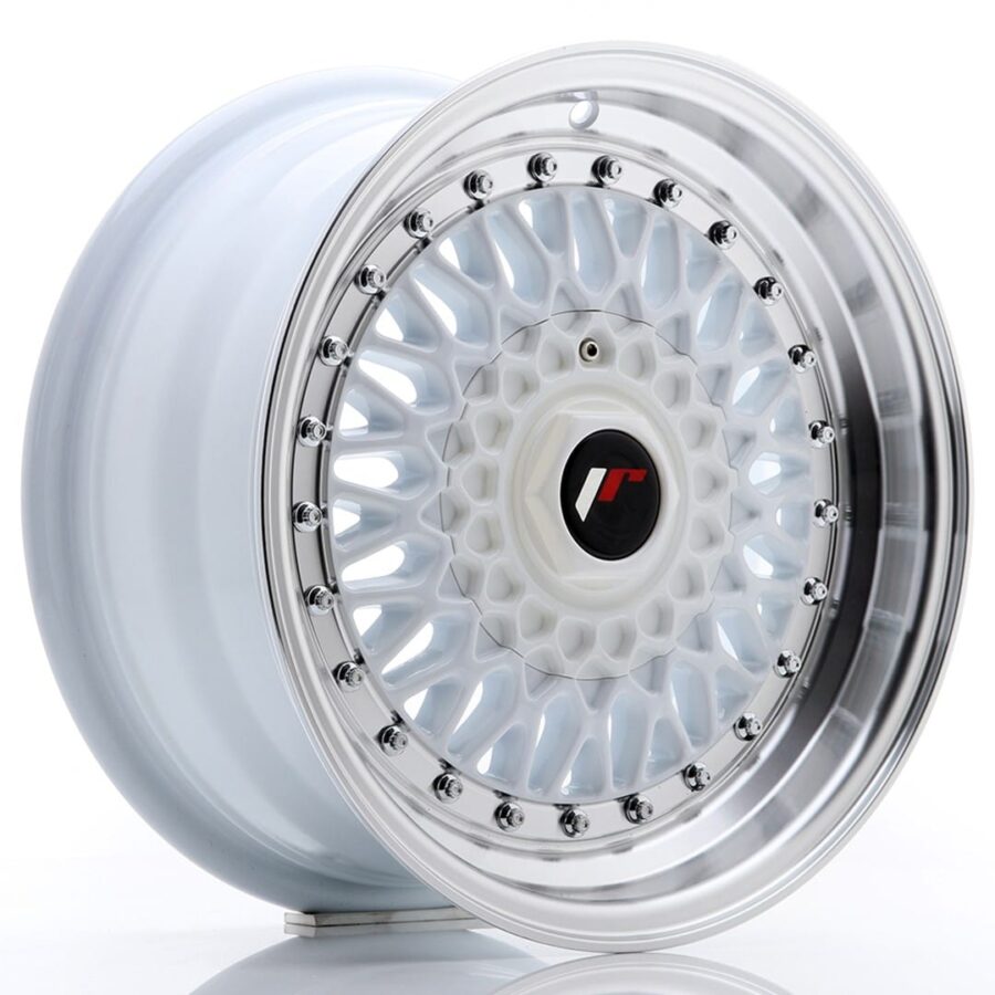 Felg Japan Racing JR9 15x7 ET20 4x100/108 Hvit med bearbeidet leppe