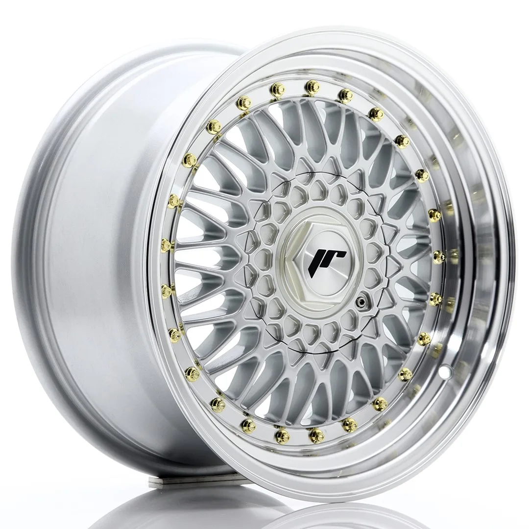 Felg Japan Racing JR9 16x8 ET25 4x100/108 sølv med bearbeidet leppe