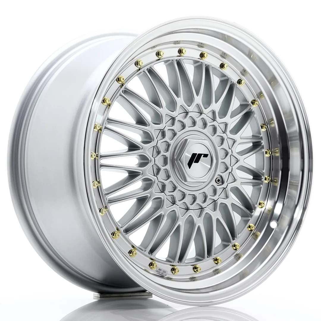 Felg Japan Racing JR9 18x9 ET35 5x100/120 sølv med bearbeidet leppe