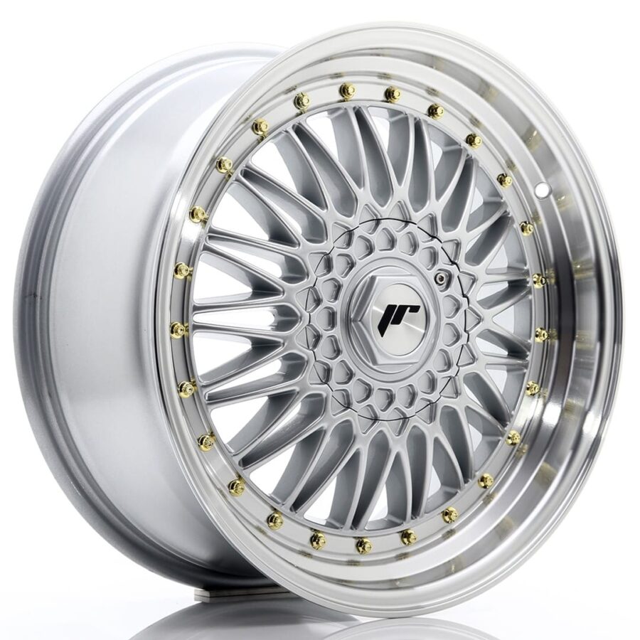 Felg Japan Racing JR9 18x8 ET35-40 BLANK Sølv med bearbeidet leppe