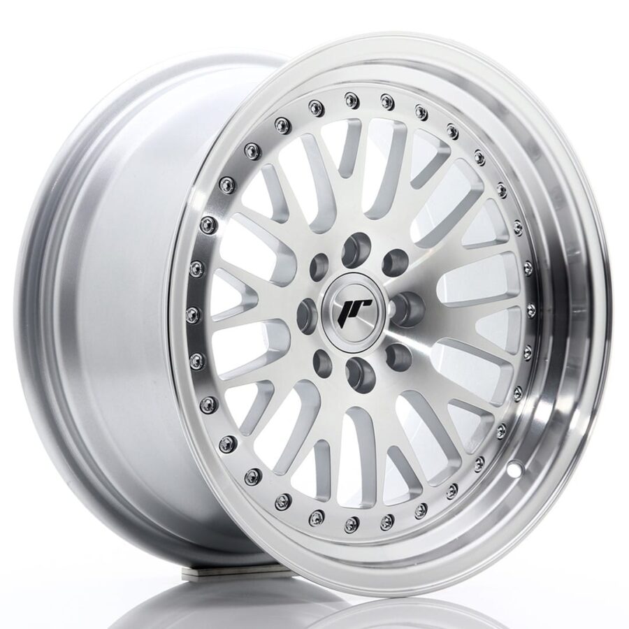 Felg Japan Racing JR10 16x8 ET20 4x100/108 sølvbearbeidet front
