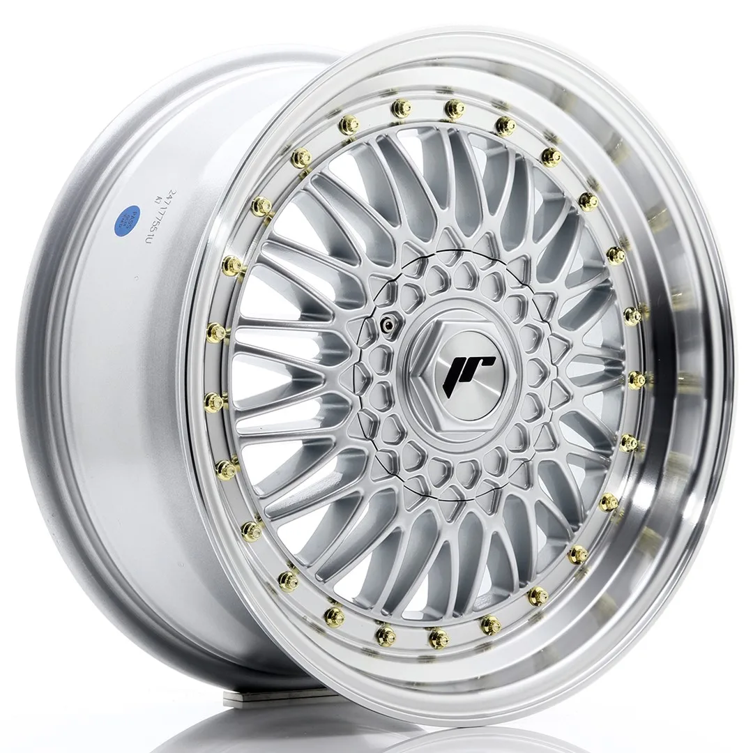 Felg Japan Racing JR9 17x7,5 ET20 4x100/108 sølv med bearbeidet leppe