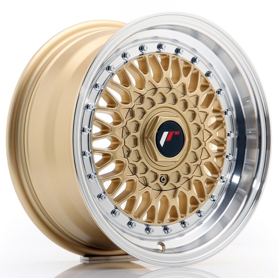 Felg Japan Racing JR9 15x7 ET20 BLANK Gold med Machined Lip