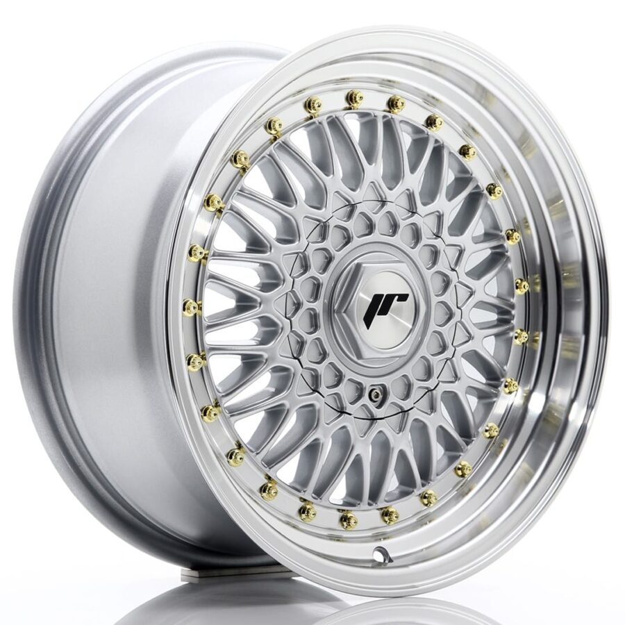 Felg Japan Racing JR9 16x7,5 ET25 4x100/108 sølv med bearbeidet leppe
