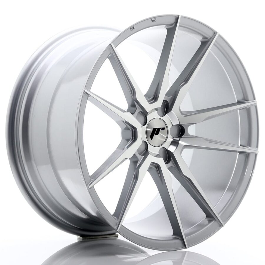 Felg Japan Racing JR21 20x11 ET30-50 5H BLANK Sølvbearbeidet front