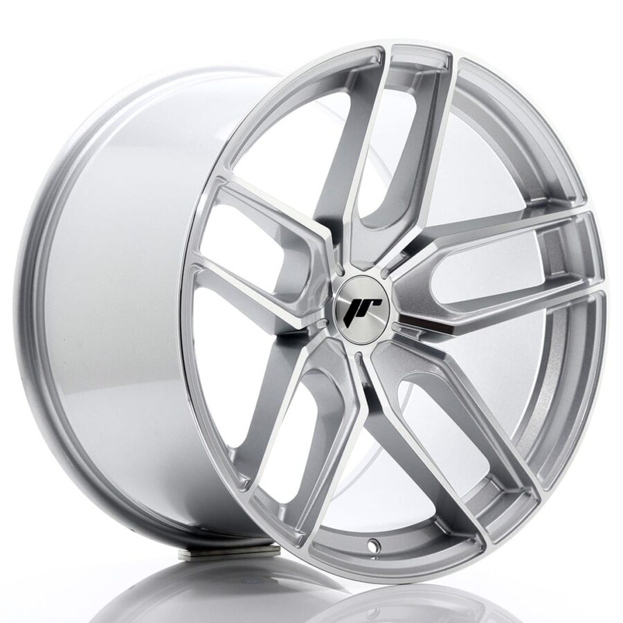 Felg Japan Racing JR25 19x11 ET20-40 5H BLANK Sølvbearbeidet front