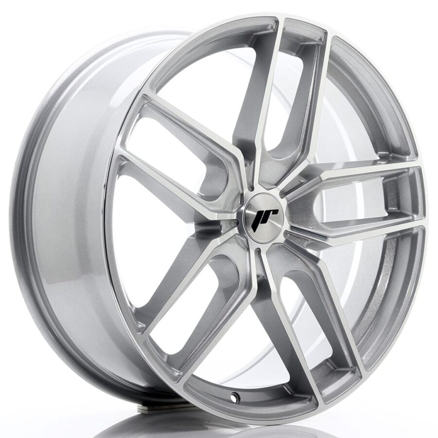 Felg Japan Racing JR25 20x8,5 ET20-40 5H BLANK Sølvbearbeidet front