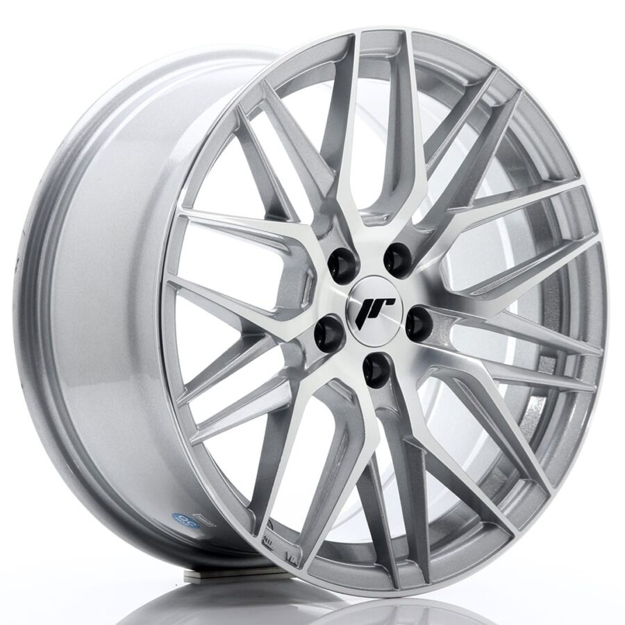 Felg Japan Racing JR28 17x8 ET35 5x100 Sølv maskinert ansikt