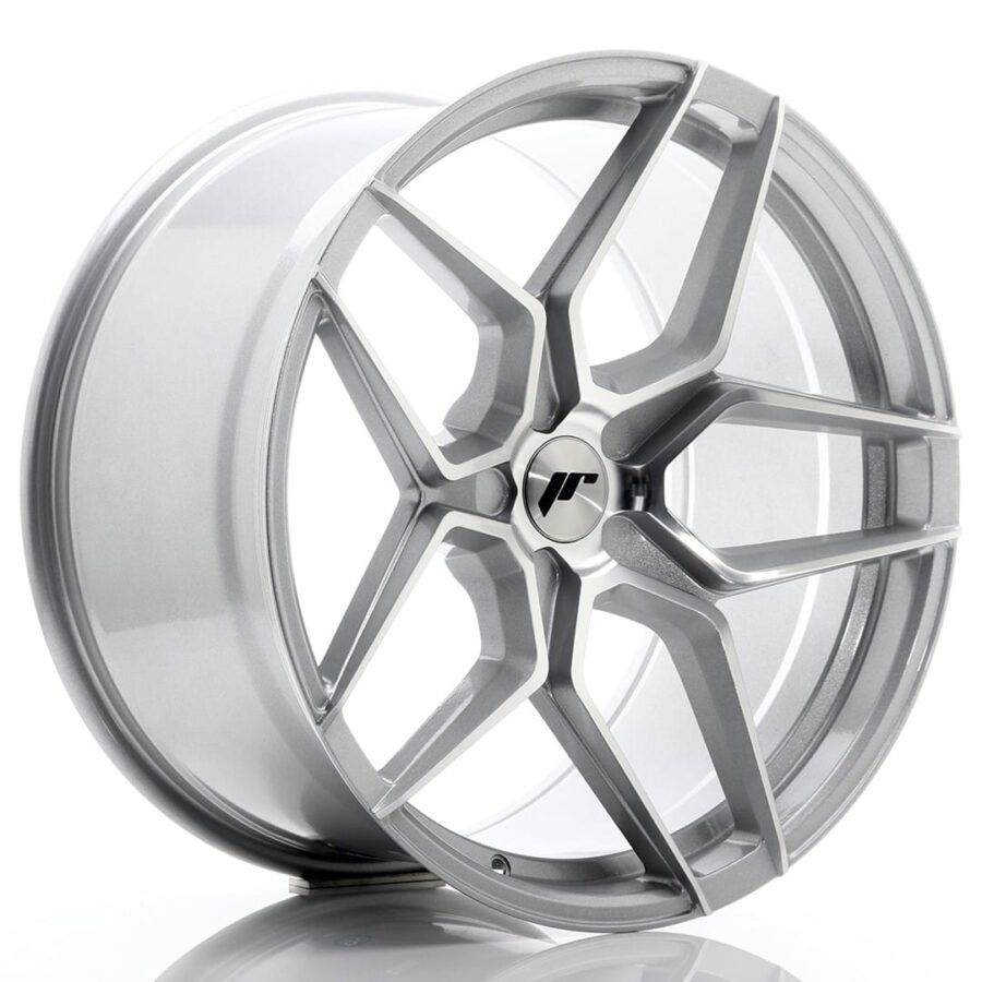 Felg Japan Racing JR34 20x10,5 ET20-35 5H BLANK Sølvbearbeidet front