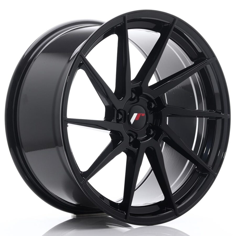 Felg Japan Racing JR36 20x10 ET35 5x120 Glans Sort