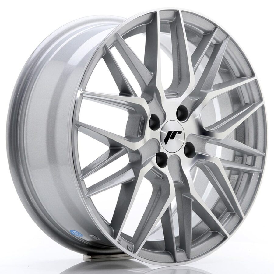 Felg Japan Racing JR28 17x7 ET40 4x100 Sølv Maskinert