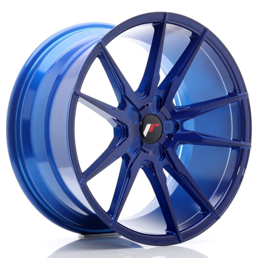 Felg Japan Racing JR21 19x9,5 ET20-40 5H BLANK Platinablå