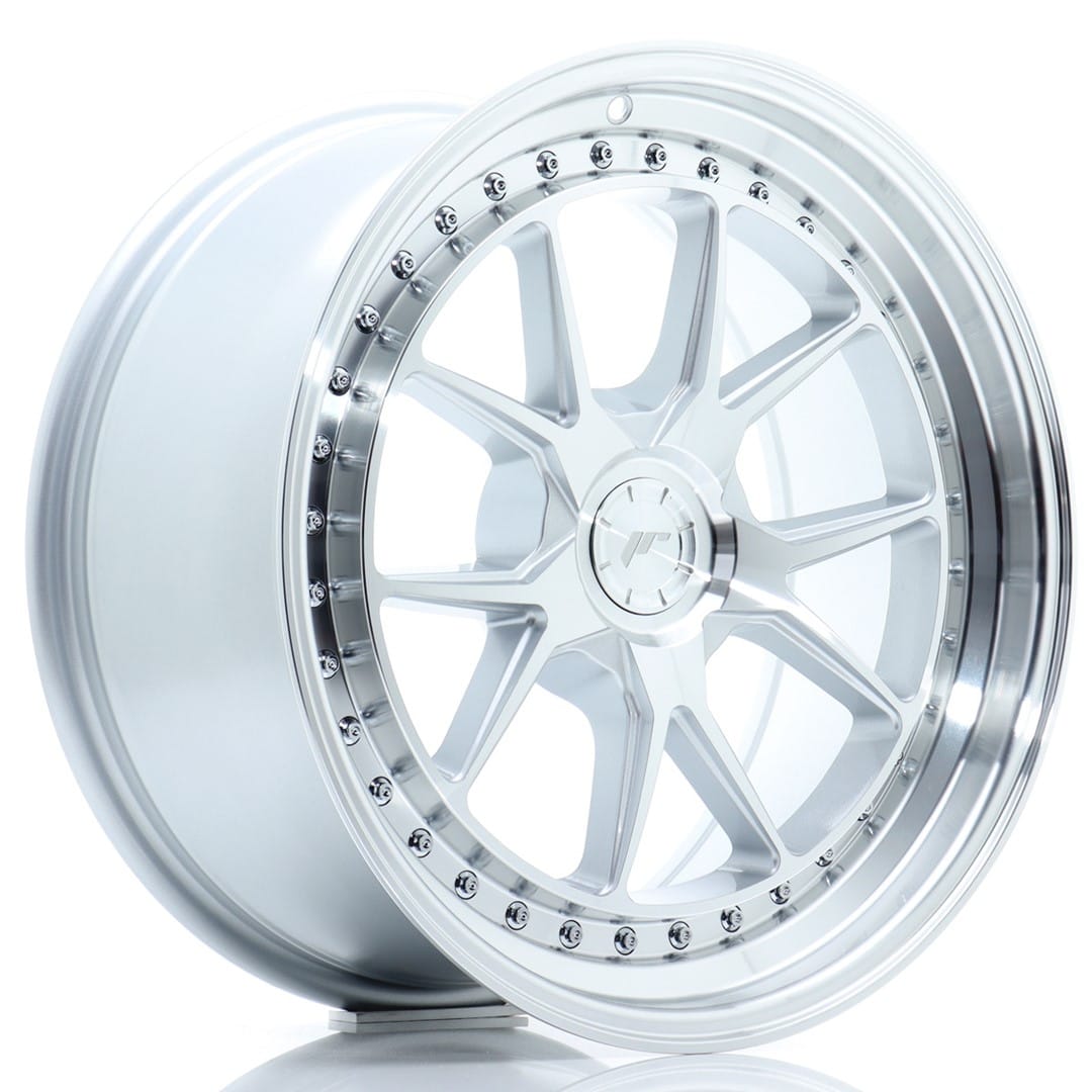 Felg Japan Racing JR39 18x8,5 ET15-35 5H BLANK Sølvbearbeidet front