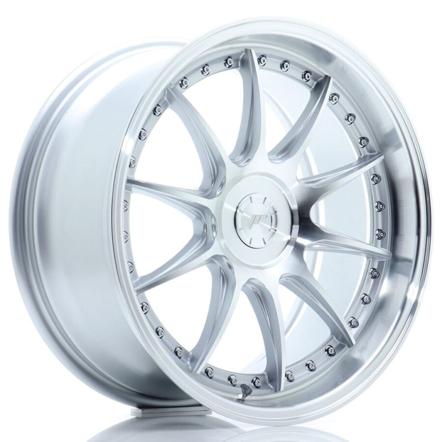 Felg Japan Racing JR41 18x8,5 ET15-35 5H BLANK Sølvbearbeidet front