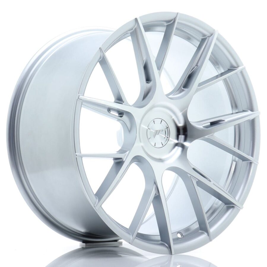 Felg Japan Racing JR42 20x10 ET35-42 5H BLANK Sølvbearbeidet front