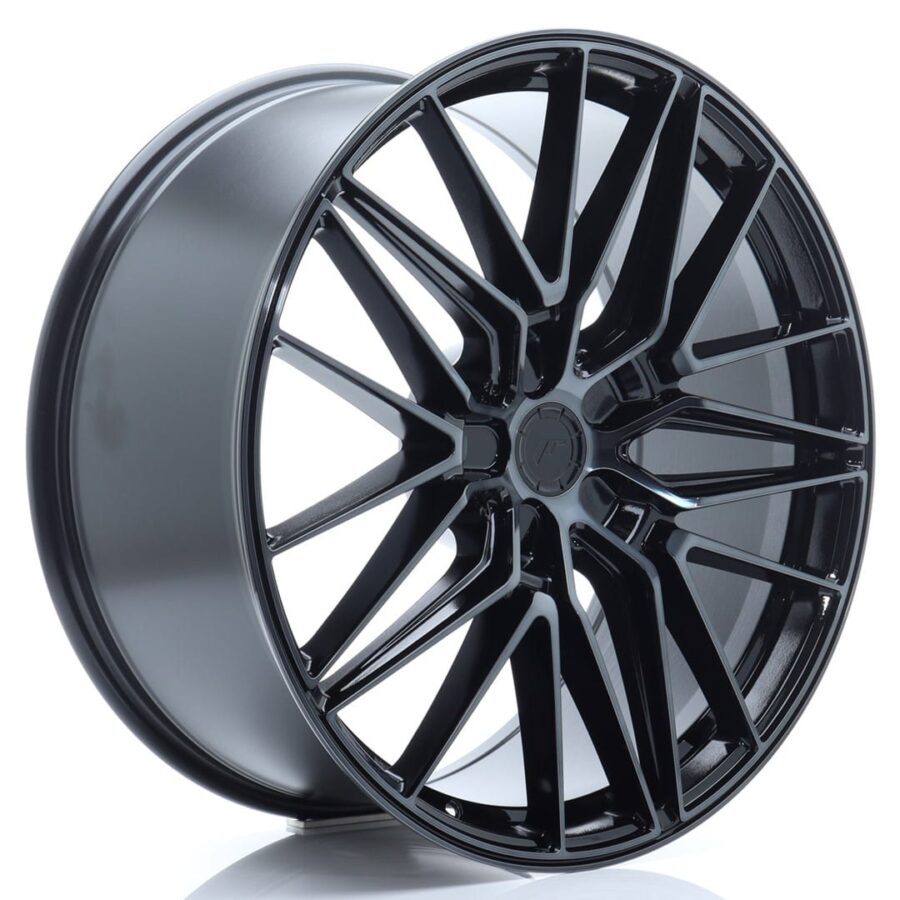Felg Japan Racing JR38 22x9 ET10-45 5H BLANK Svart børstet med tonet ansikt