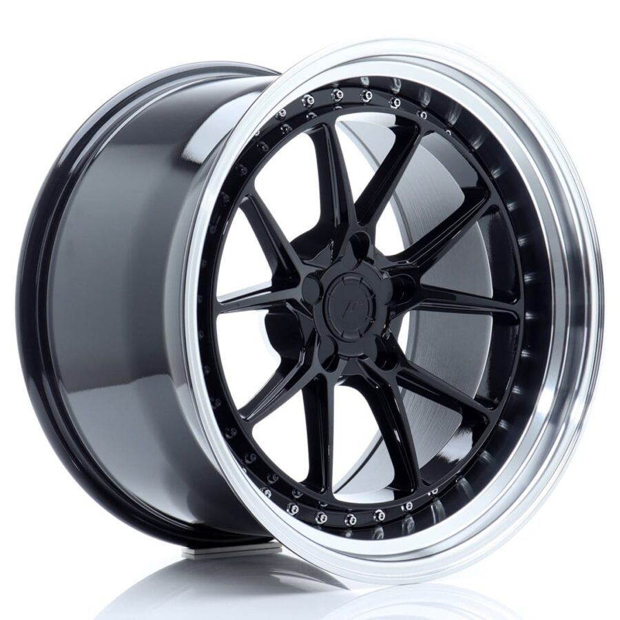 Felg Japan Racing JR39 19x11 ET0-25 5H BLANK Blank svart med bearbeidet leppe