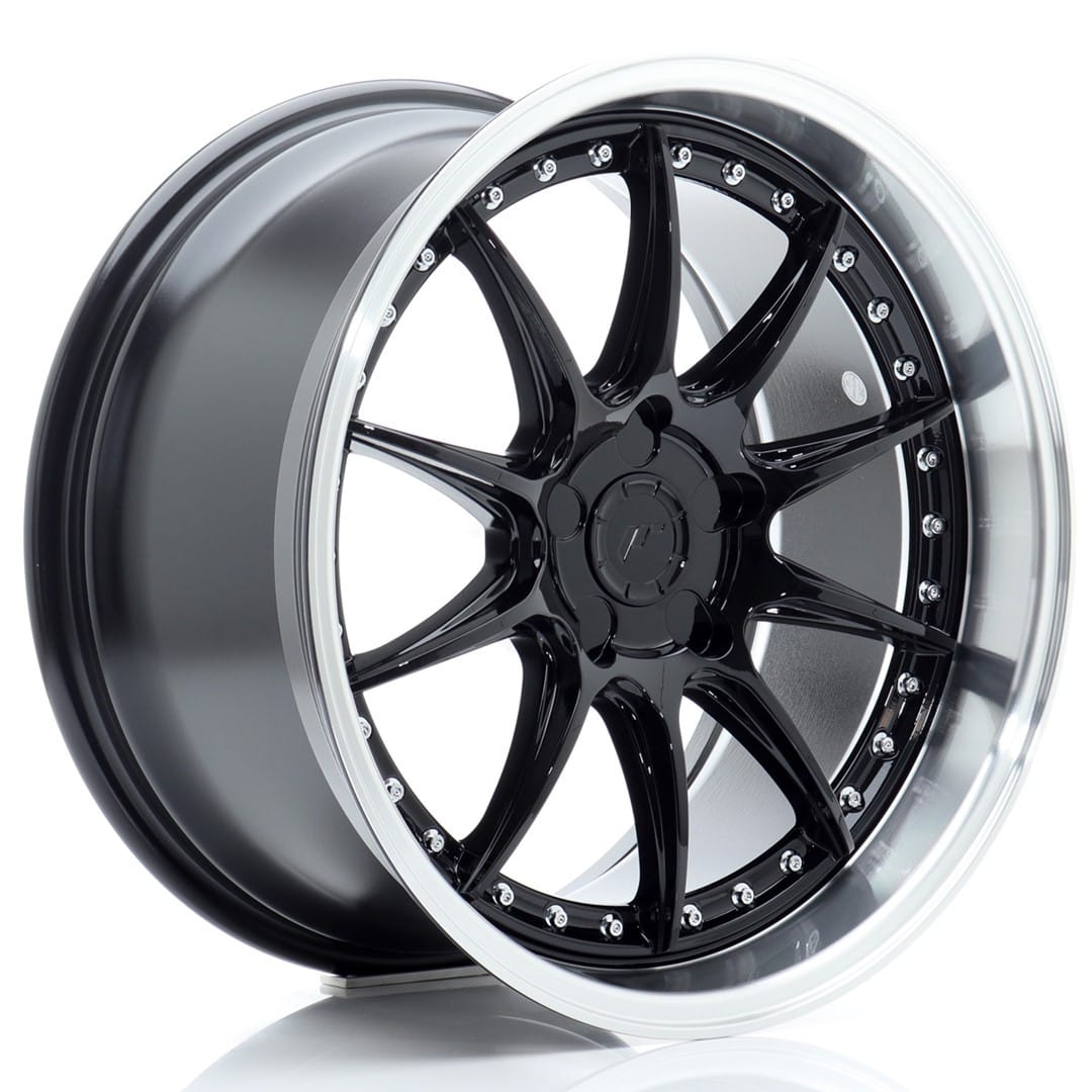 Felg Japan Racing JR41 18x9,5 ET15-35 5H BLANK Blank svart med bearbeidet leppe