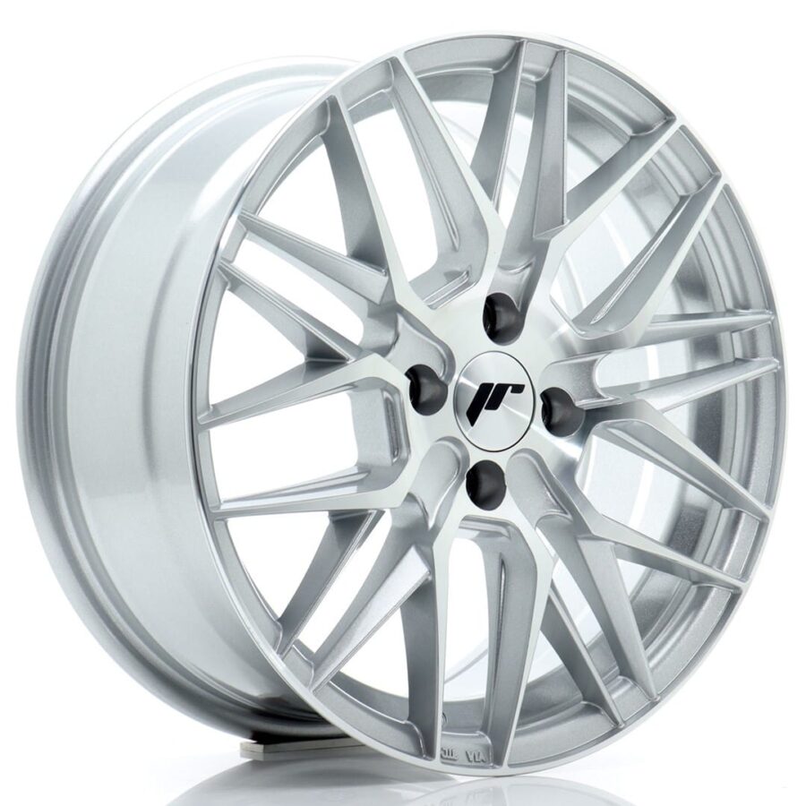 Felg Japan Racing JR28 16x7 ET25 4x100 Sølv Maskinert Face