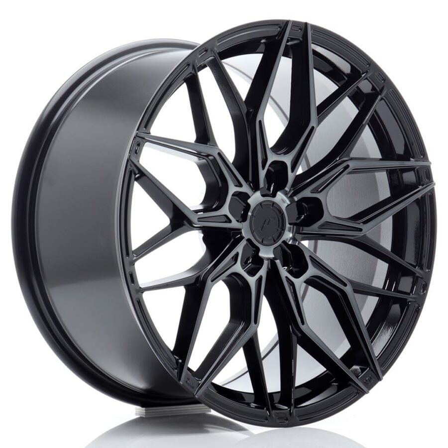 Felg Japan Racing JR46 19x9 ET20-40 5H BLANK Svart maskinbearbeidet med tonet front