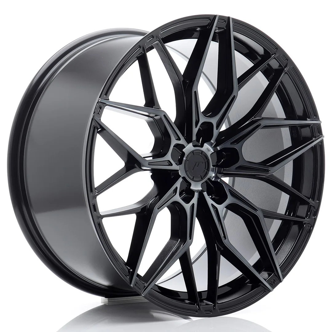 Felg Japan Racing JR46 20x9,5 ET20-40 5H BLANK Svart maskinbearbeidet med tonet front