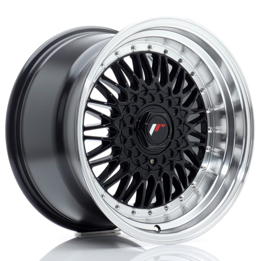 Felg Japan Racing JR9 17x10 ET20 BLANK Gloss Black med Machined Lip