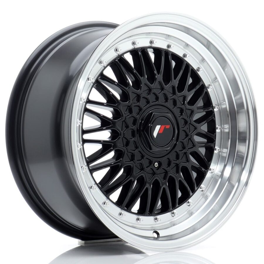 Felg Japan Racing JR9 17x8,5 ET20 4x100/108 Gloss Black med Machined Lip
