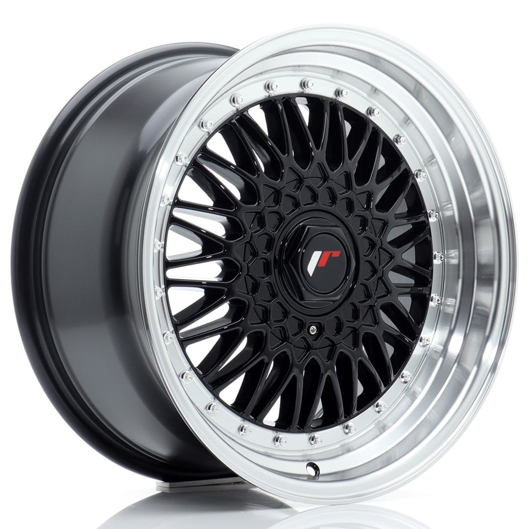 Felg Japan Racing JR9 17x8,5 ET35 5x112/120 Gloss Black med Machined Lip