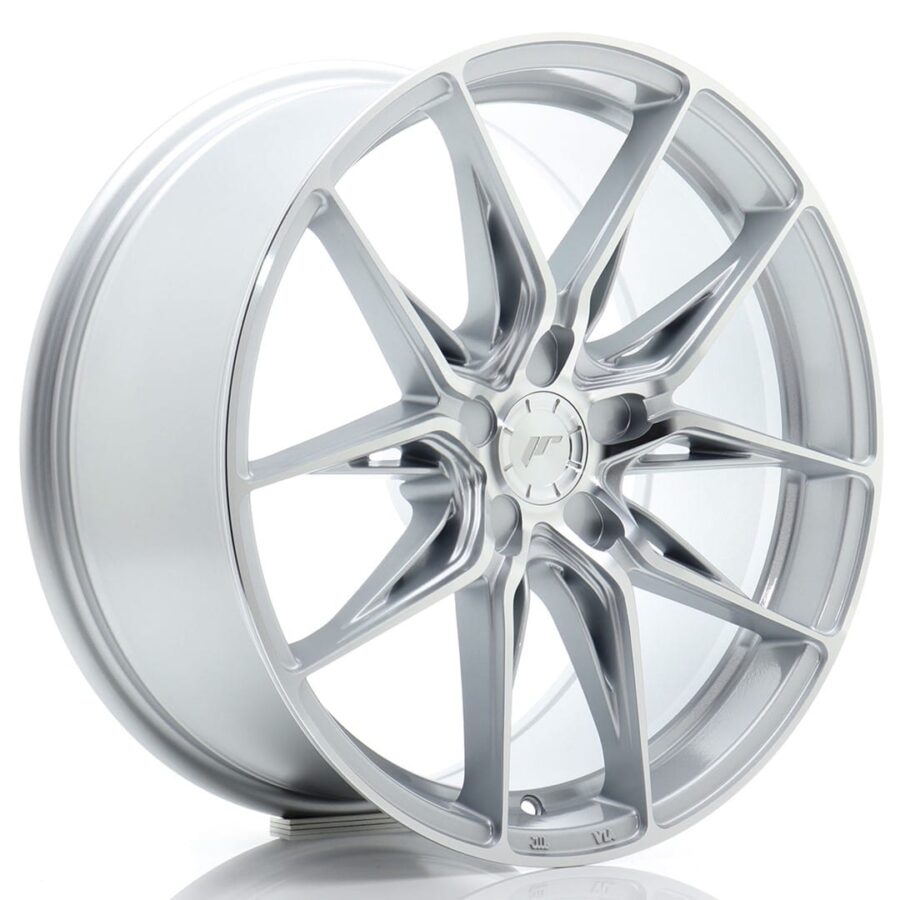 Felg Japan Racing JR44 18x8,5 ET20-48 5H BLANK Sølv med  maskinbearbeidet front – bilde 2 av 2