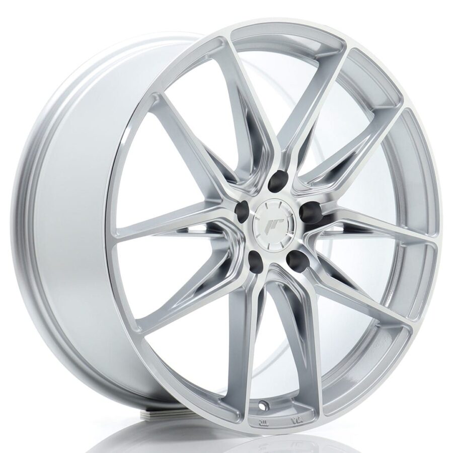 Felg Japan Racing JR44 19x8,5 ET45 5x112 sølv med  bearbeidet front