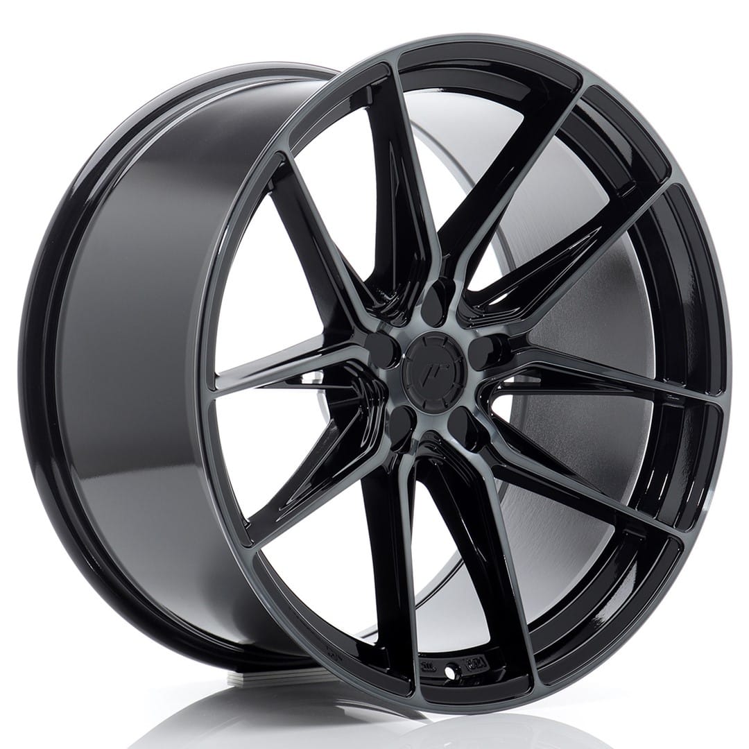 Felg Japan Racing JR44 20x10 ET15-35 5H BLANK Svart maskinbearbeidet med tonet front