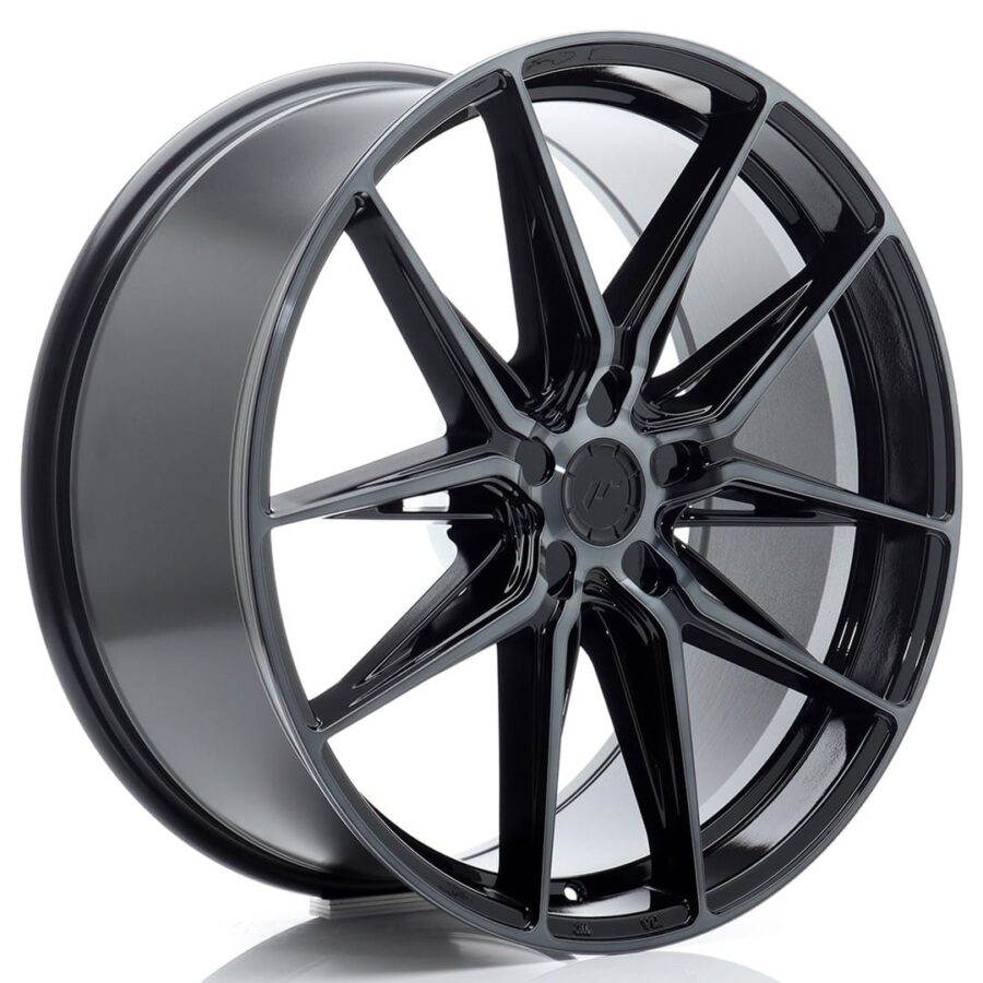 Felg Japan Racing JR44 21x9,5 ET20-45 5H BLANK Svart maskinbearbeidet med tonet front