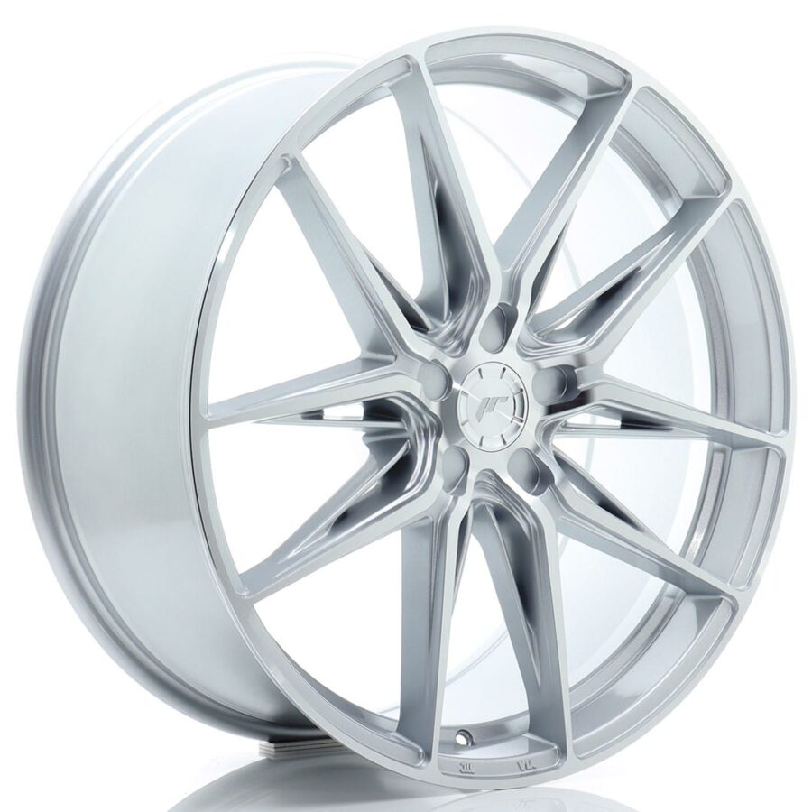 Felg Japan Racing JR44 21x9,5 ET20-45 5H BLANK Sølv med  maskinbearbeidet front