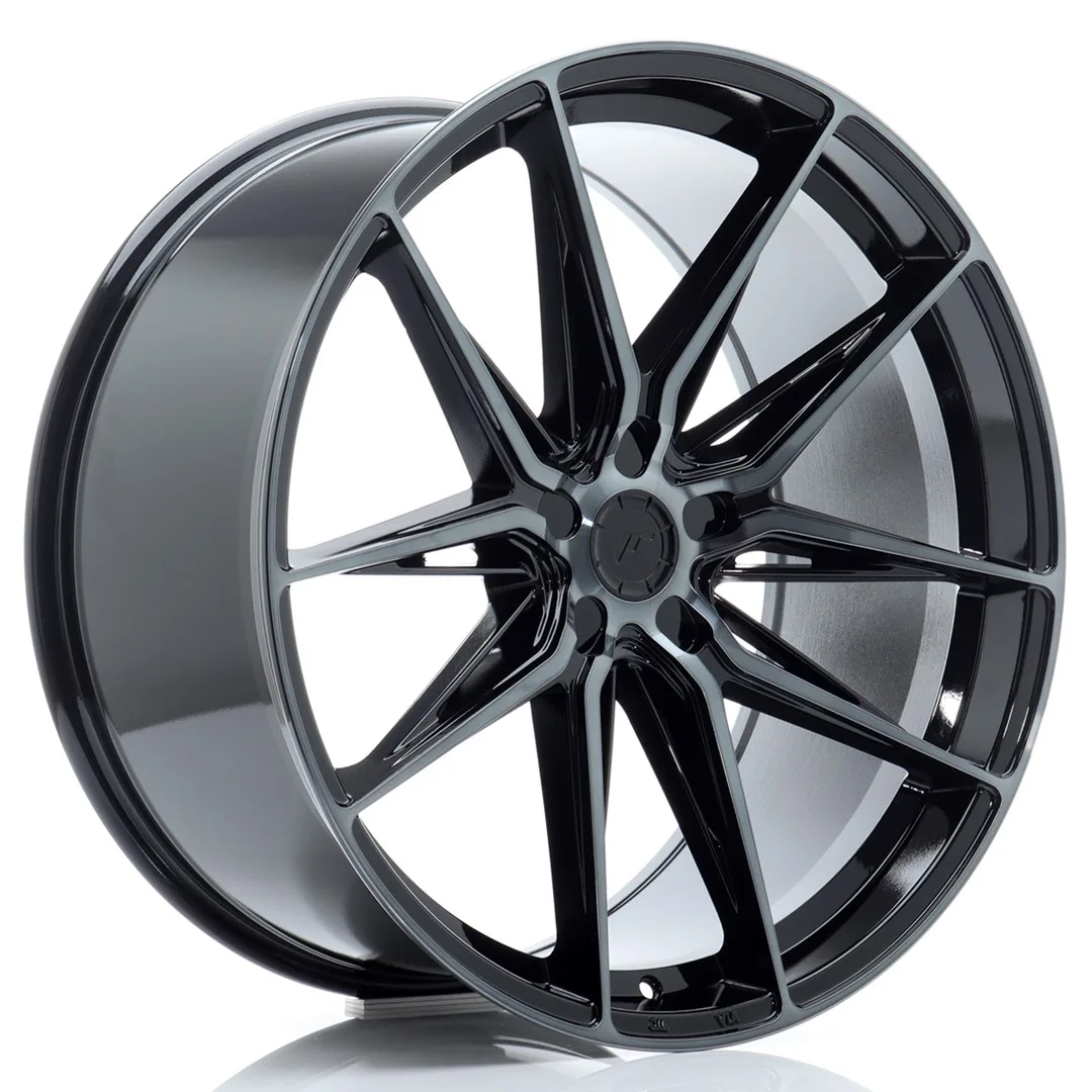 Felg Japan Racing JR44 22x11 ET15-45 5H BLANK Svart maskinbearbeidet med tonet front