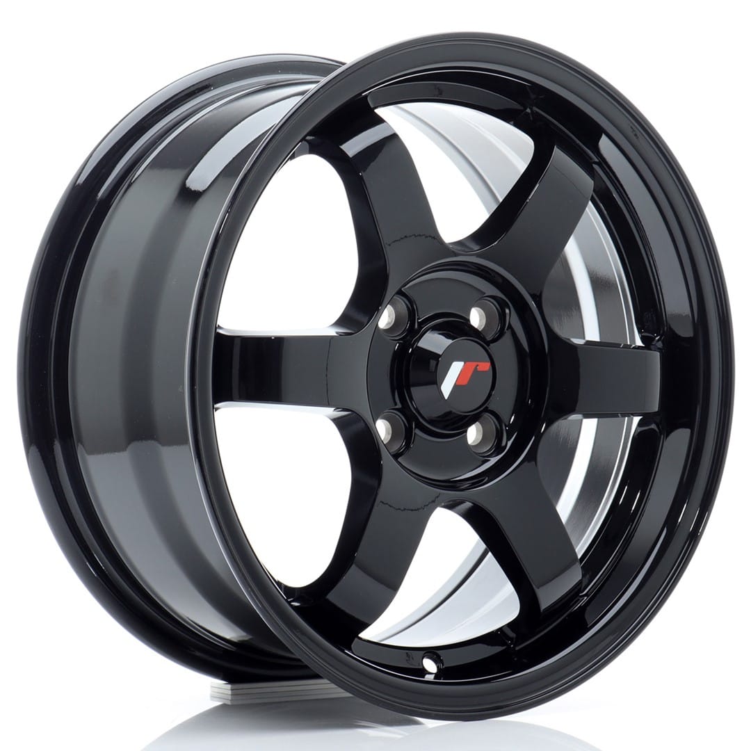 Felg Japan Racing JR3 15x7 ET25 4x100 Glans Sort
