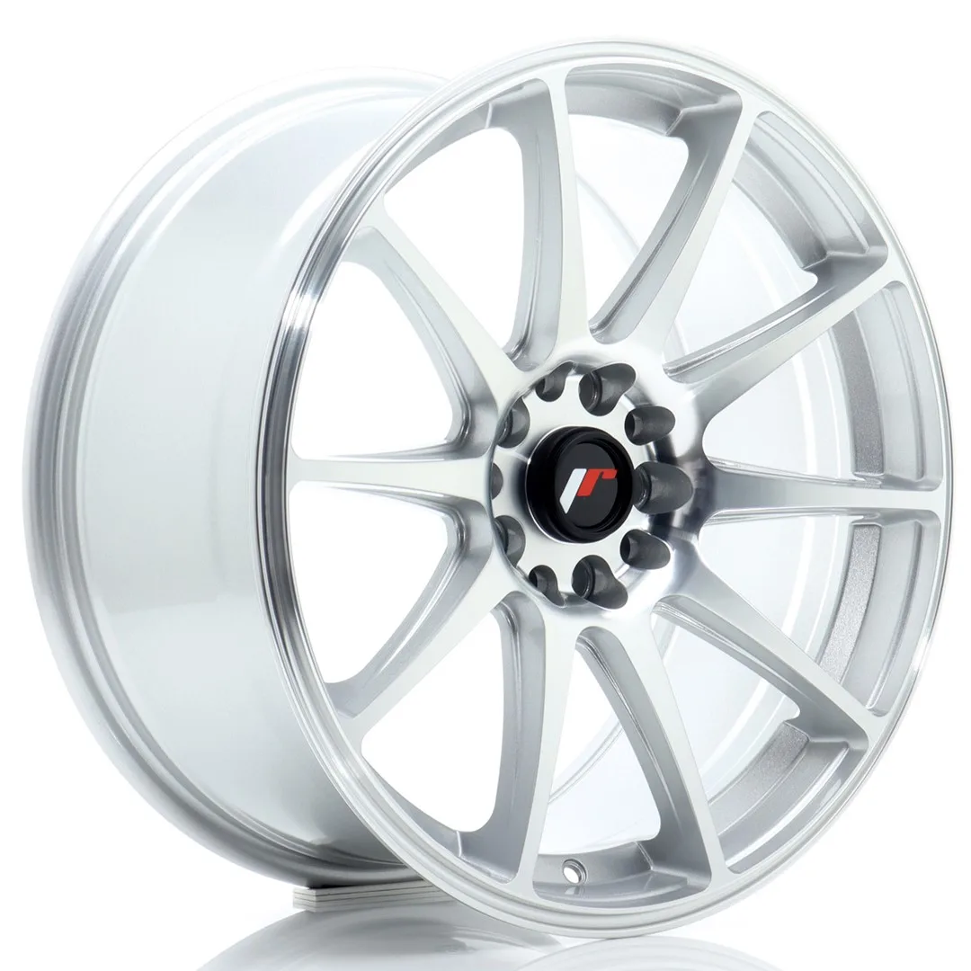 Felg Japan Racing JR11 18x8,5 ET40 5x112/114 sølvbearbeidet front