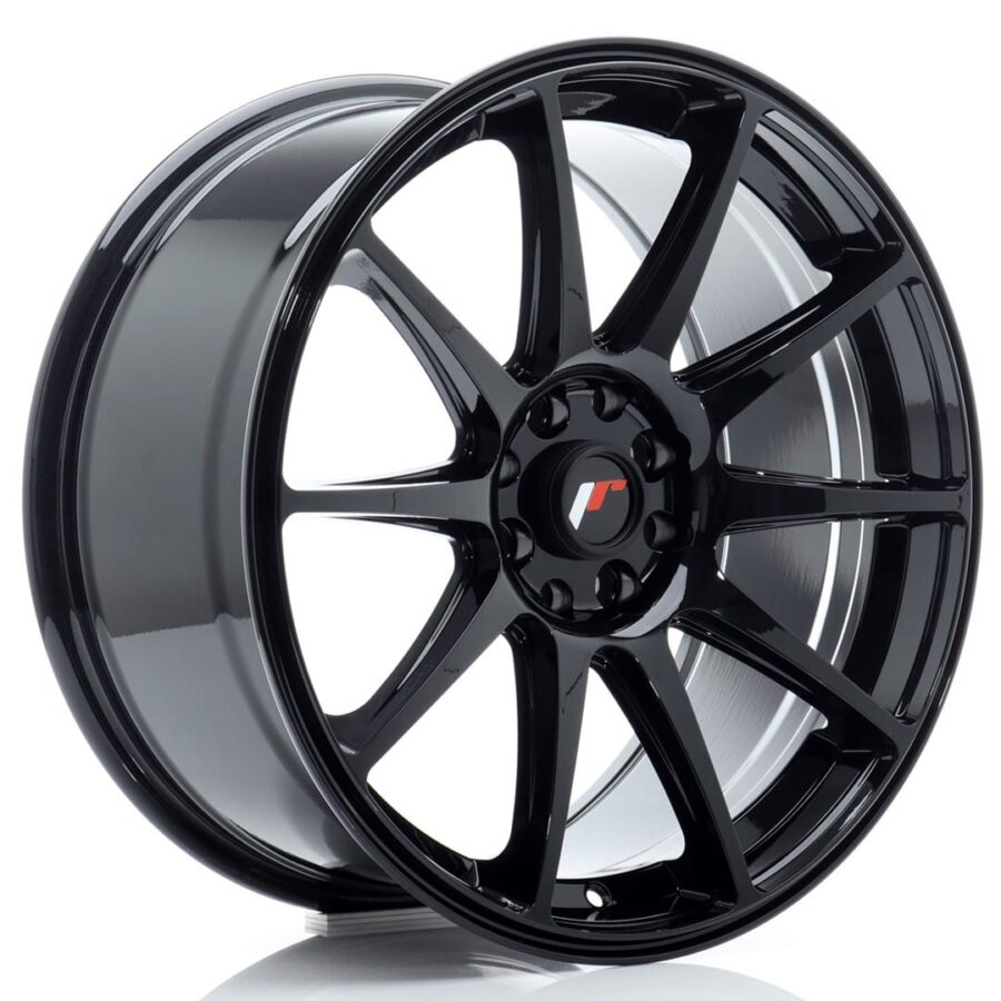 Felg Japan Racing JR11 18x8,5 ET35 5x100/108 Glans Svart
