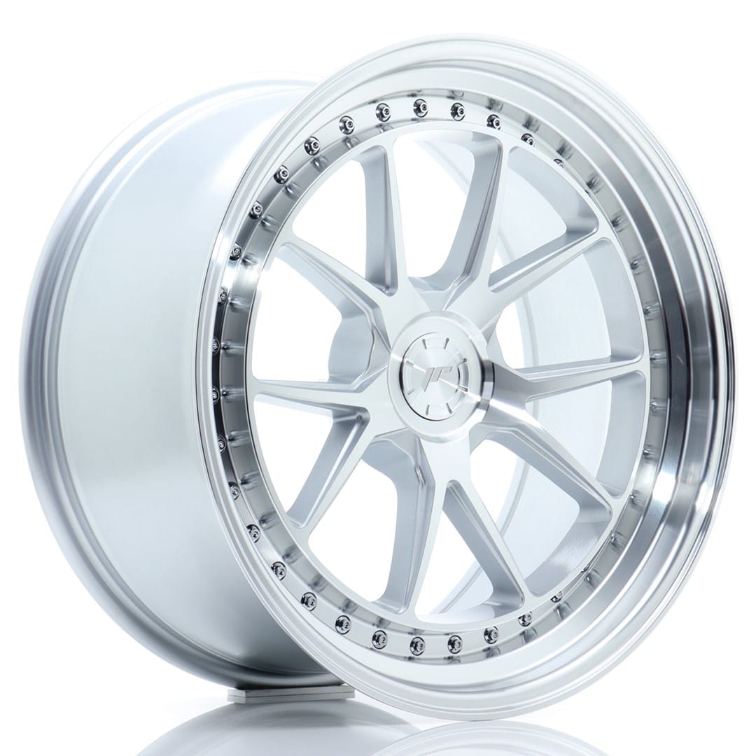 Felg Japan Racing JR39 19x10 ET15-40 5H BLANK Sølvbearbeidet front