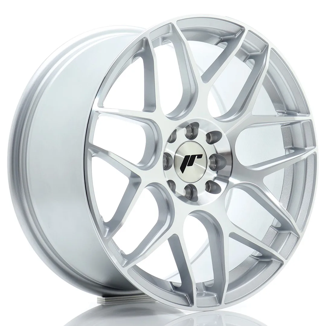 Felg Japan Racing JR18 17x8 ET35 4x100/114 sølvbearbeidet front