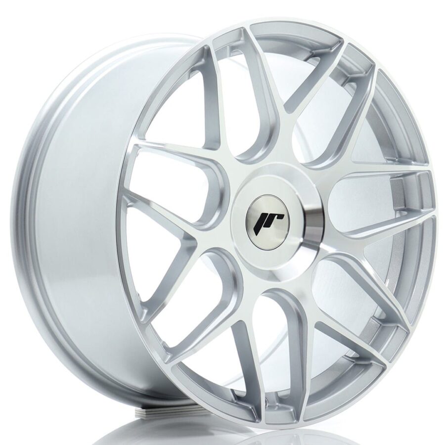 Felg Japan Racing JR18 18x8,5 ET20-45 BLANK Sølv bearbeidet front