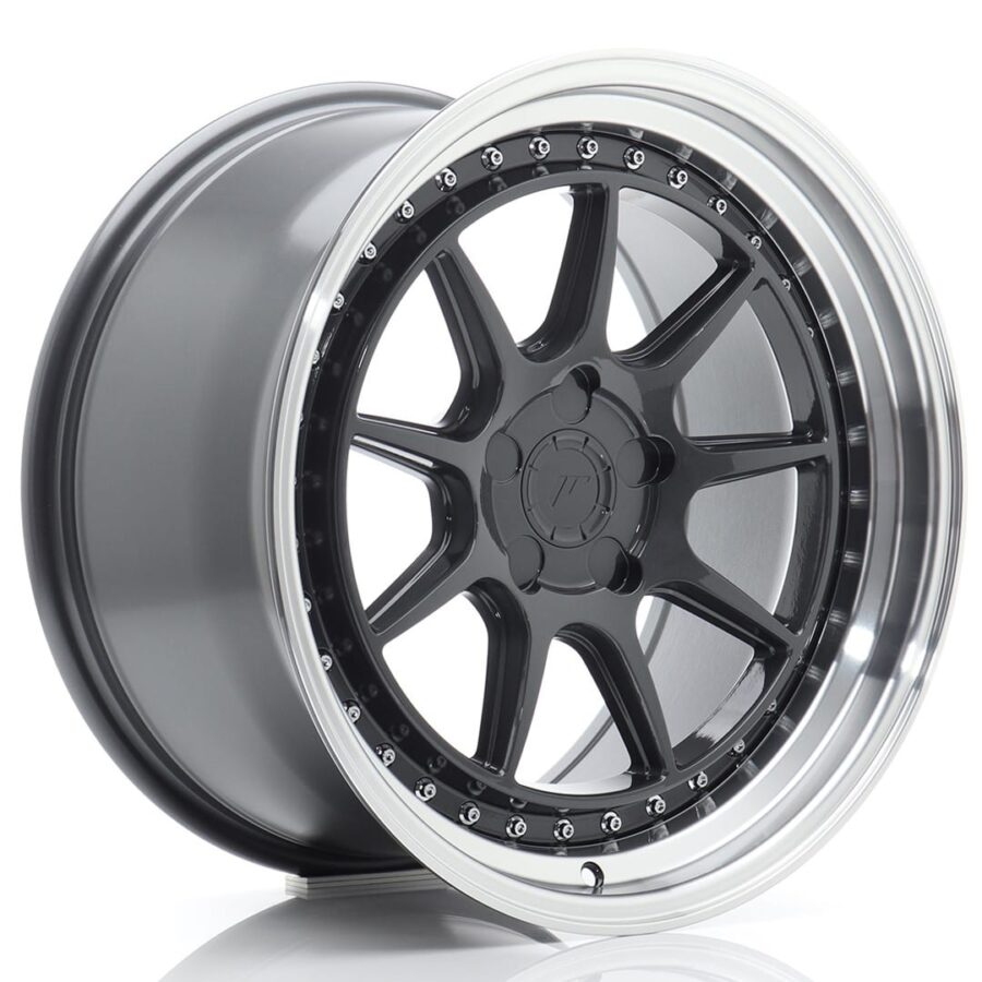 Felg Japan Racing JR47 18x9,5 ET15-35 5H BLANK Hyper Grey med Machined Lip