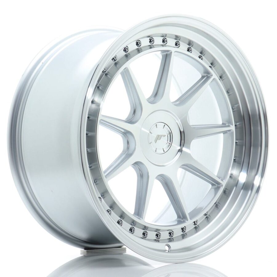 Felg Japan Racing JR47 19x10 ET15-40 5H BLANK Sølvbearbeidet front