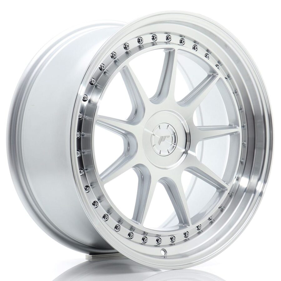 Felg Japan Racing JR47 19x8,5 ET15-35 5H BLANK Sølvbearbeidet front